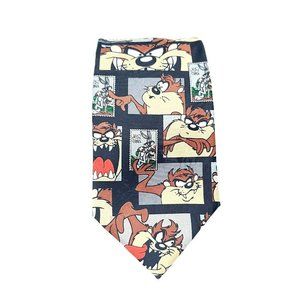 Looney Tunes Stamp Collection Mens Tie Taz Bugs Bunny New 1997 Warner Brothers